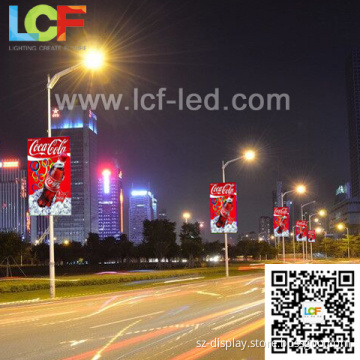 cost- effective p8 full color led post tv brushed aluminum